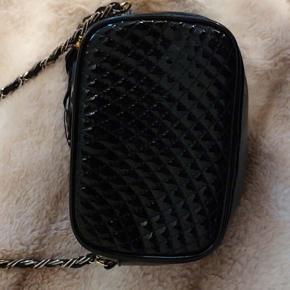 Faux leather mini black crossbody bag - Picture 8 of 11